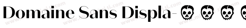 Domaine Sans Displa字体转换